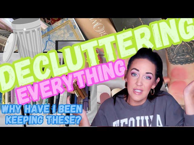 ️ MEGA DECLUTTER 2024  DECLUTTERING MY ENTIRE MAKEUP COLLECTION!