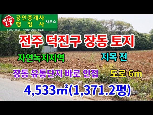 전주 덕진구 장동 유통단지 인접 토지(창고 및 공장 등) 매매