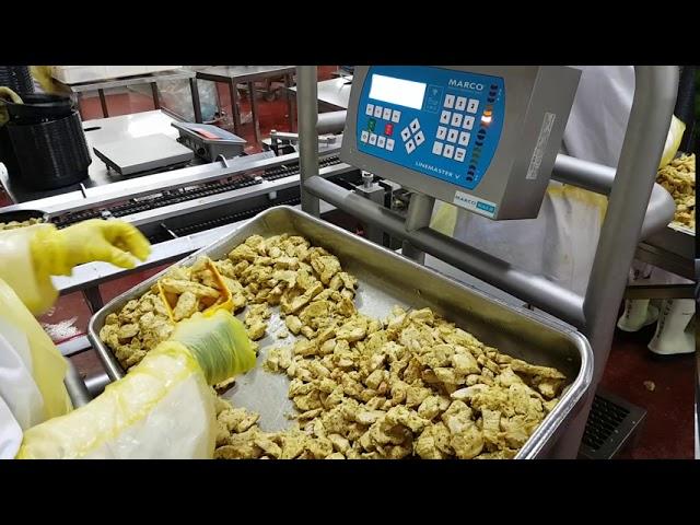 MARCO LineMaster Takeaway Workstation Weighing Chicken Korma