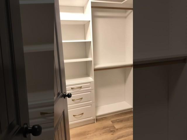 EMPTY CLOSET REVEAL!  FINALLY! #closetorganization #closetgoals #closettour #homedesign