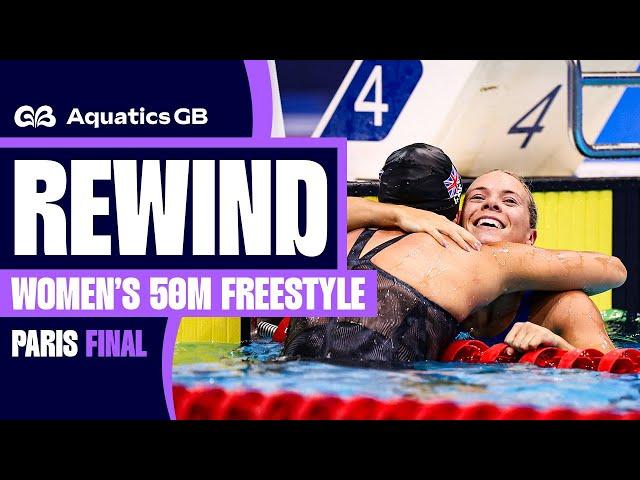 HOPKIN HITS TOP SPEED! | Women's 50m Freestyle Paris Final | Aquatics GB Swimming Championships 2024