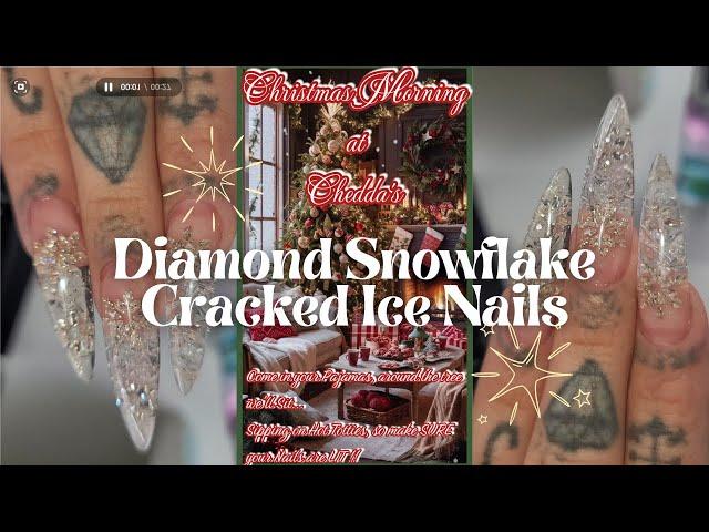 HOW TO - Diamond Inlay Hard Gel Nails w/ Dual Forms Collab Hosted by @FlawlesslyUniqueNails ️