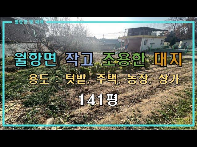 [성주땅매매] 월항면 작고 조용한 대지 141평 매매 by 성주 믿음부동산