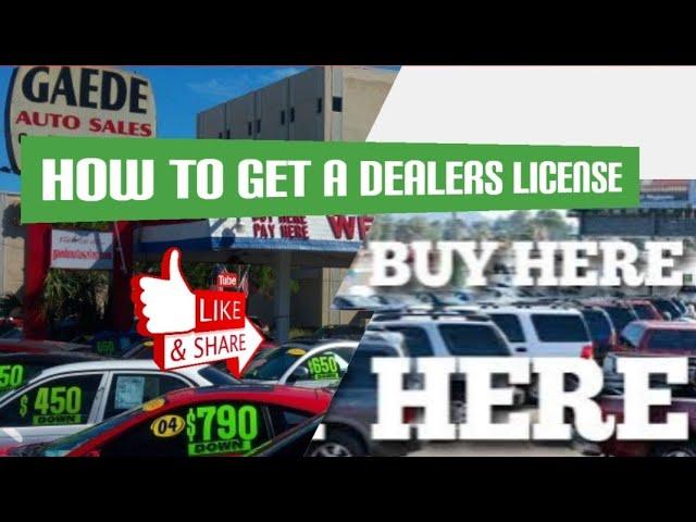 How to open a Used Car Dealer