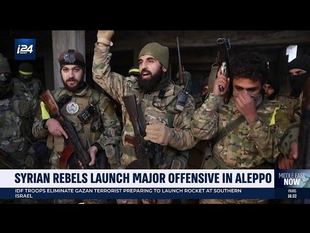 Syrian rebels launch major offensive against Assad, hundreds killed