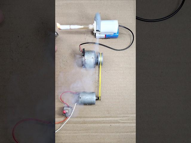 "DIY DC Motor Smoke Generator – Amazing Homemade Invention!"