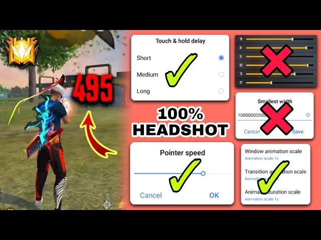 AFTER UPDATE | AUTO HEADSHOT SETTING IN FREE FIRE | FREE FIRE HEADSHOT SETTING AFTER UPDATE