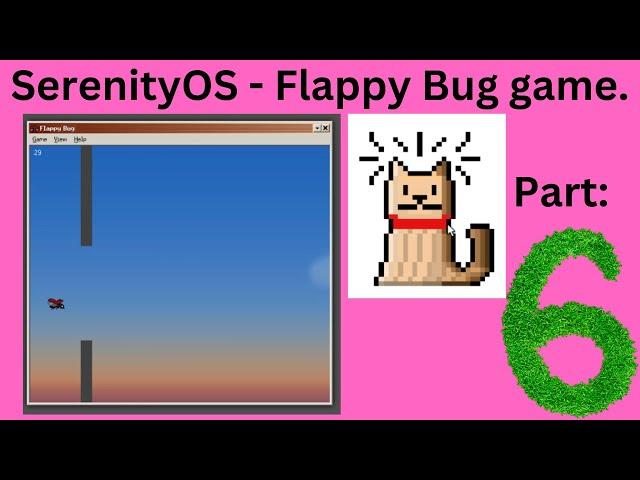 SerenityOS - Flappy Bug game.