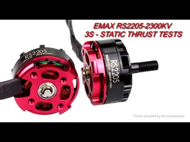 EMAX RS2205-2300KV 3S Static Thrust Tests