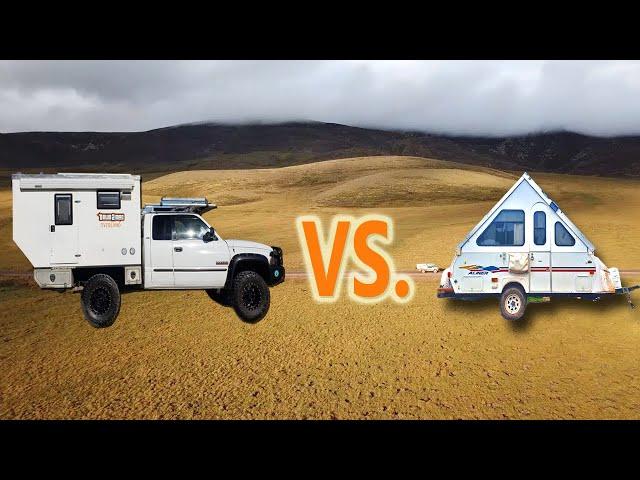 TRUCK CAMPER vs. CAMPER TRAILER - Pro's & Con's from a FULL TIMER