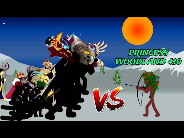 Princess Woodland 410 Vs All Units | Stick War Legacy