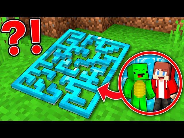 JJ and Mikey Found TINY DIAMOND Maze Battle in Minecraft (Maizen)