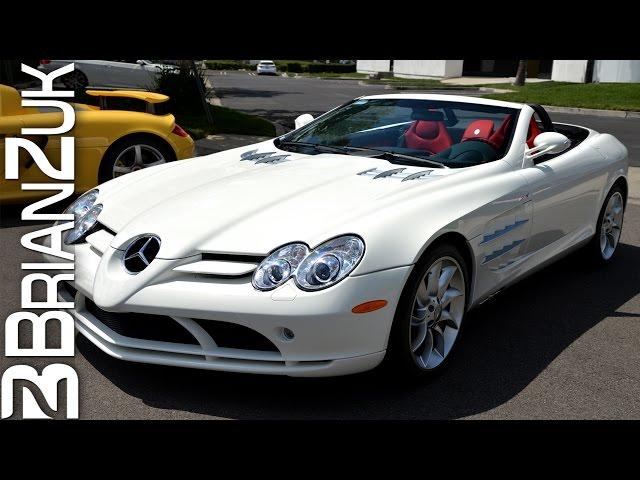 White Mercedes SLR McLaren Roadster