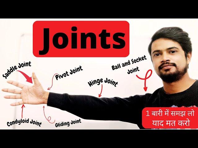 Joints of the human body anatomy and physiology | Types | Locomotion and movement | Hindi