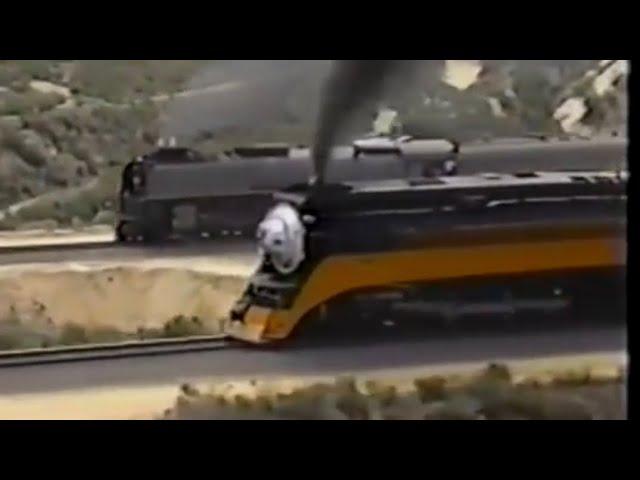 4449 & 8444 (844) Race up Cajon Pass 1989 - All Aerial Video. Read Description, Tap Here  —}