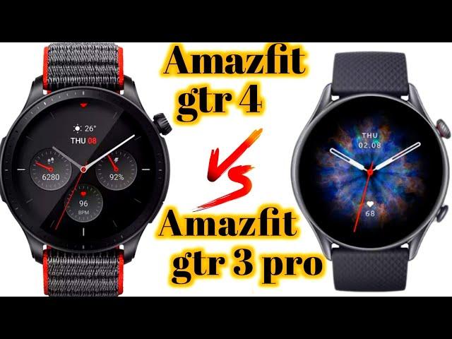 amazfit gtr 4 vs Amazfit gtr 3 pro - comparison video of Amazfit gtr 4 vs gtr 3 pro