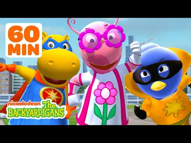 Super Uniqua Rescues the City & Pablo Saves Earth! w/ Tasha | 1 Hour Compilation | The Backyardigans