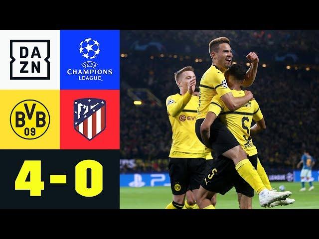 Raphael Guerreiro und Co. feiern magischen CL-Abend: Dortmund - Atletico 4:0 | UEFA CL | DAZN