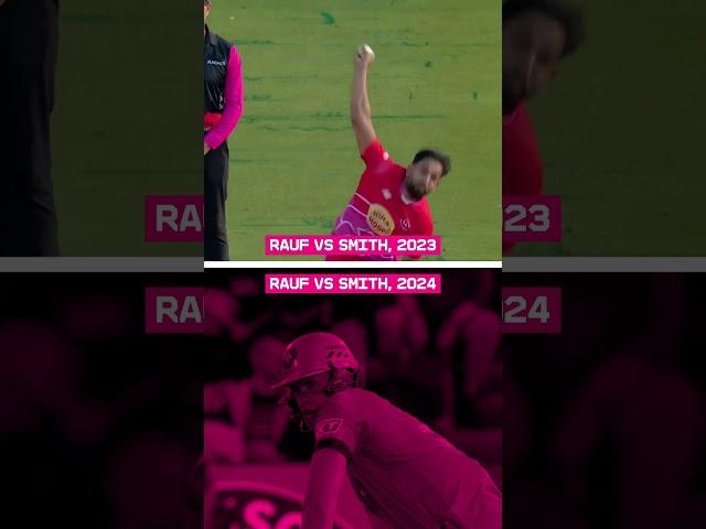 Spot the difference. Haris Rauf to Jamie Smith. 2023 vs 2024 