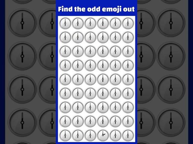 find the odd      out optical illusion eye test challange #emojichallenge #shorts #saban-00