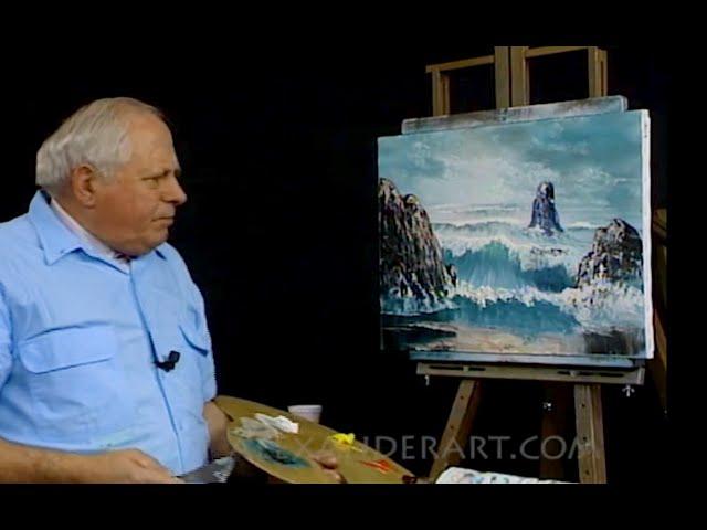 At the Beach - How To Paint A Seascape With A Palette Knife - Bill Alexander