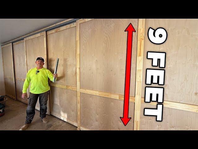 Building MASSIVE Sliding Doors | DIY Track System