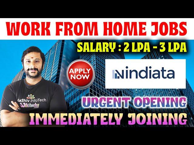 Vidiata Hiring 2024 | Work from Home jobs | Latest Jobs 2024 | Today Job Vacancy in Tamil #kaashiv