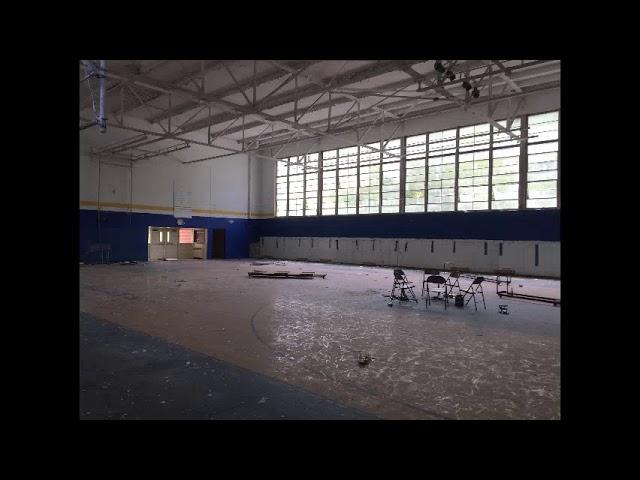 "Take On Me" but it's playing in an abandoned high school gym at 7:41 am