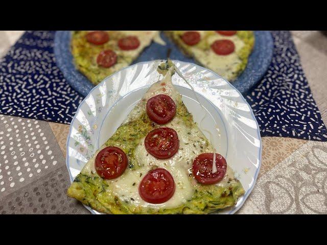 Pizza di zucchine , ricetta light