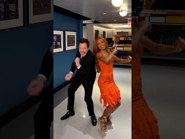 To the left? To the right? Either way, #KekePalmer knows how to get down  #FallonTonight