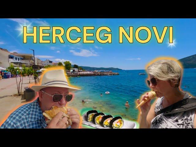 HERCEG NOVI MONTENEGRO - Food Hunt in one of Europes BEST Promenades.