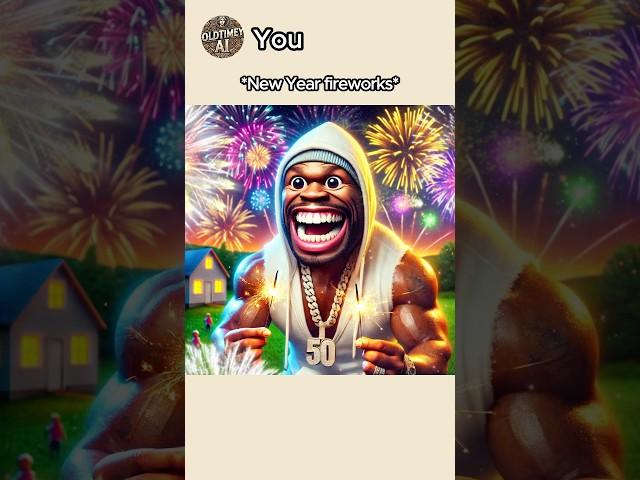 50 Cent  And Special Firecrackers Firework! #50cent #ai #nobrainer #aiart