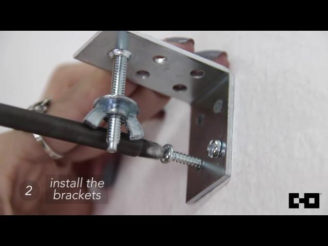 Chicology Home | Cordless Magnetic Roman Shade Tutorial - Install Brackets (Step 2/3)