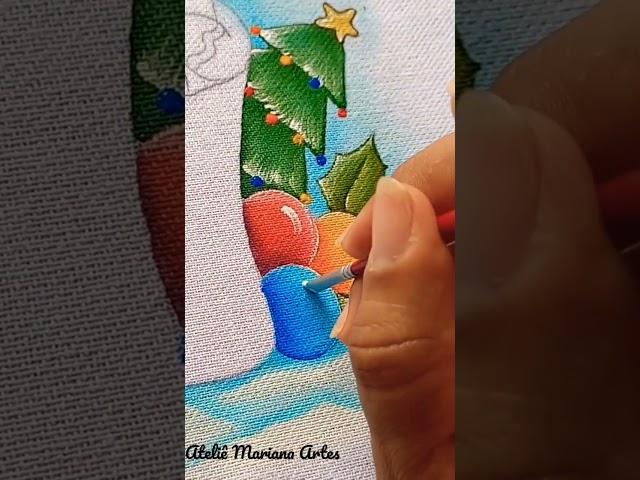 Pintura de biscoito de natal. Pintura natalina. Assista ao vídeo completo no meu canal!