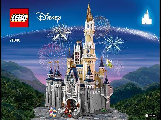 LEGO The Disney Castle 71040 Magic Kingdom Cinderella's Castle Disney World Instructions DIY Book