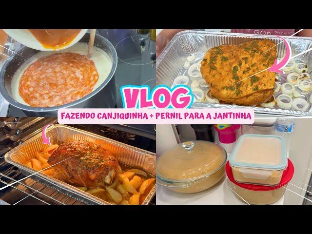 VLOG: FAZENDO UMA CANJIQUINHA DELICIOSA + PERNIL PARA A NOSSA JANTA!