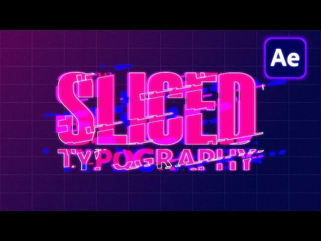 Sliced Sci-fi Title Animation in After Effects