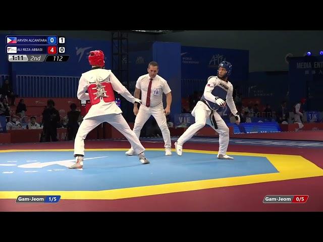 112 Quarter final M  68kg PHI ARVEN ALCANTARA RTA ALI REZA ABBASI