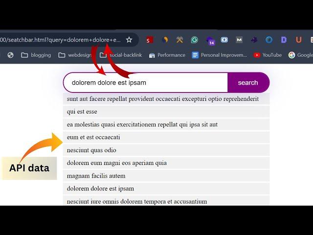 Search suggestion and search autocomplete in html css js | Frontendzone