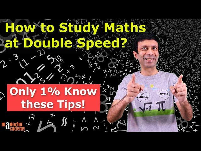 How to Study Maths at Double Speed