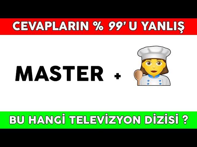 Emoji Bulmaca- Emojilerden Popüler Türk Dizilerini Tahmin Edebilir misin? -