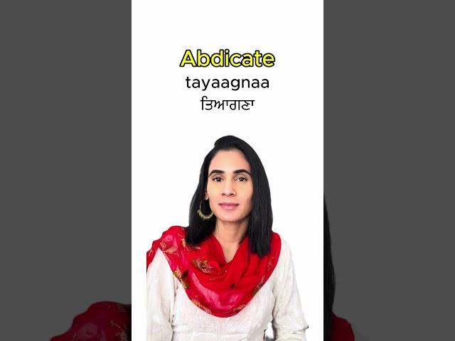 Learn 5 new punjabi words with me 