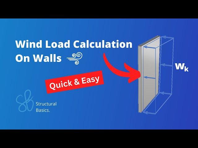 Wind Load Calculation on Walls | According to Eurocode | Tutorial