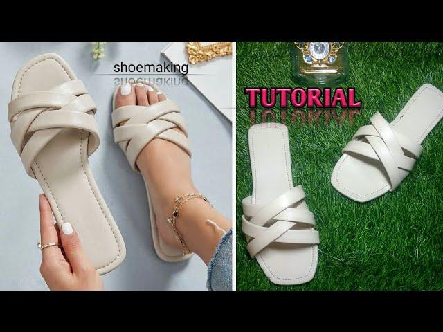 How to make this classic female slippers #shoemaking #beginners