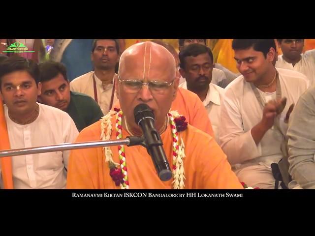 Ramanavmi Kirtan Part -2 at ISKCON Bangalore by HH Lokanath Swami Kirtan on 25Mar18