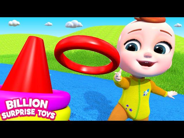 Baby Zay is in the park with his Ring-Toss! Educational Funny Show for Kids