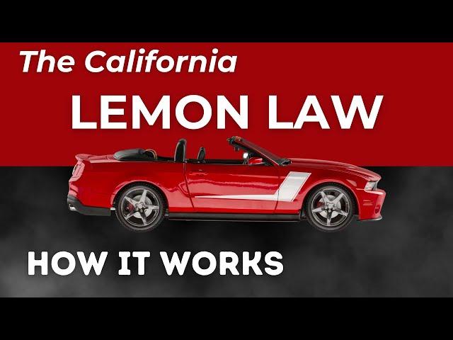 How Does California Lemon Law Work