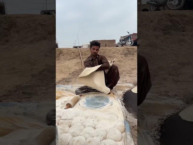 Making beggest roti #viral #villagelife #morningroutine