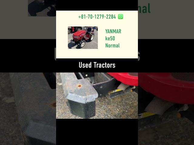 YANMAR ke50 - Used Japanese Tractors #shorts