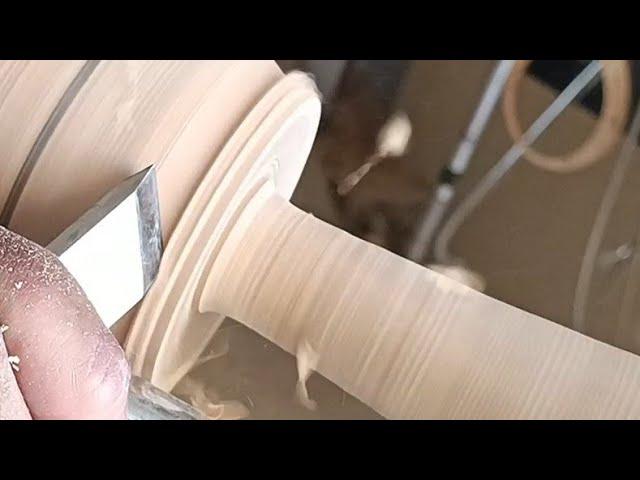 wood turning - olive wood decorative vase